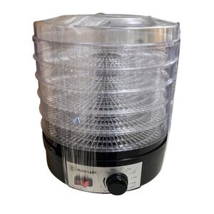 Myco Labs Food Dehydrator 5 Tray Adjustable Temp 350W Model 320/260 Black Clear